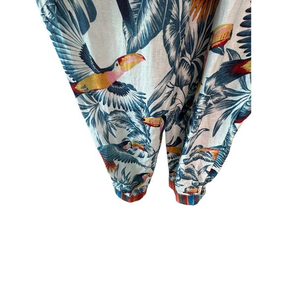 Farm Rio Toucans Crossed Back Frilled Jumpsuit - Picture 11 of 12